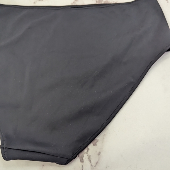 Good American Swim Bottom Women 6 3X Black Scuba Cheeky Bikini High Rise - Picture 7 of 13